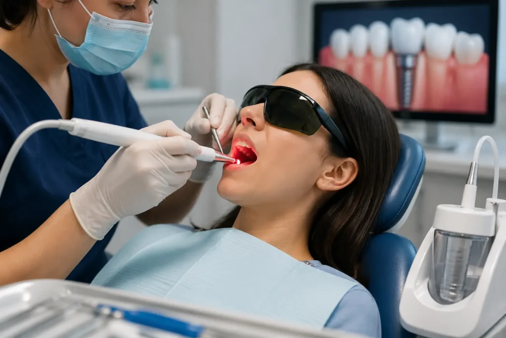 Laser Dentistry Advantages for Gum Disease and Dental Implants